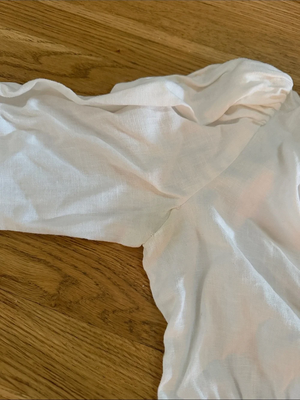 Reformation linen button front top